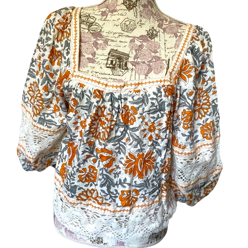 Authentic Rachel Zoe Boho Crop Top